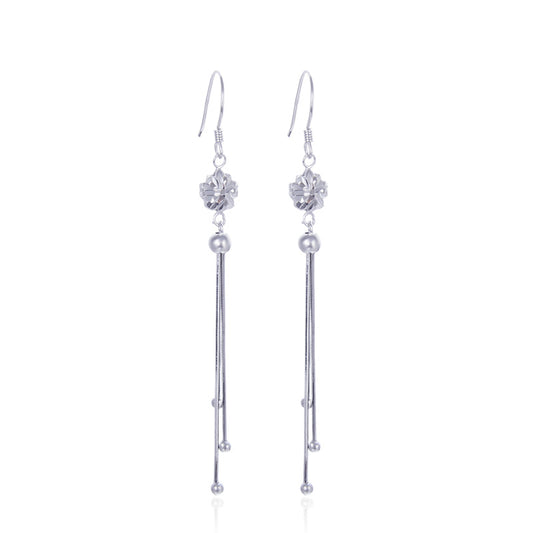 Simple fish hook earrings silver – Chicute