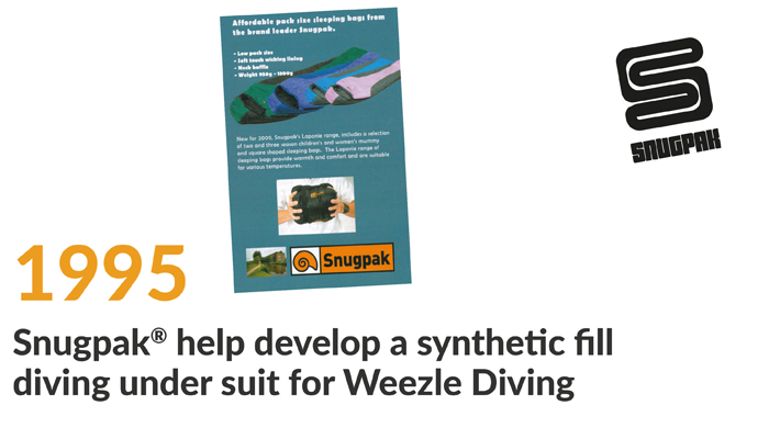 snugpak helps develop a diving suit for weezle diving