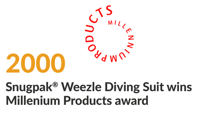 snugpak weezle diving suit wins millenium products award