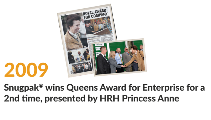 snugpak wins queens award again, presented by princess anne