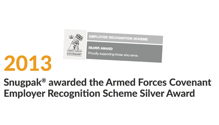 snugpak awarded the armed forces covenant employer recognition scheme silver award