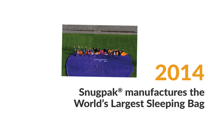 snugpak manufactures the world's largest sleeping bag