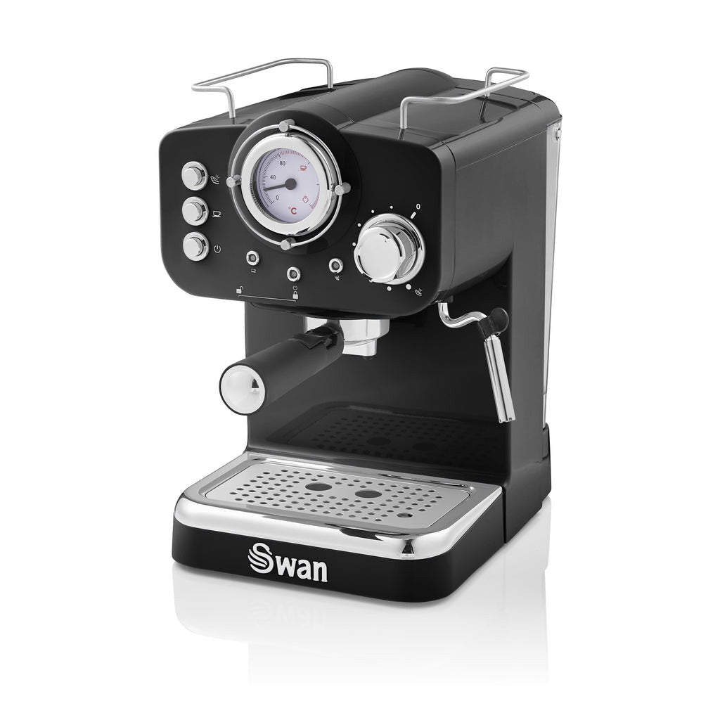 Swan Retro SK22110BN Espresso Coffee Machine - Black