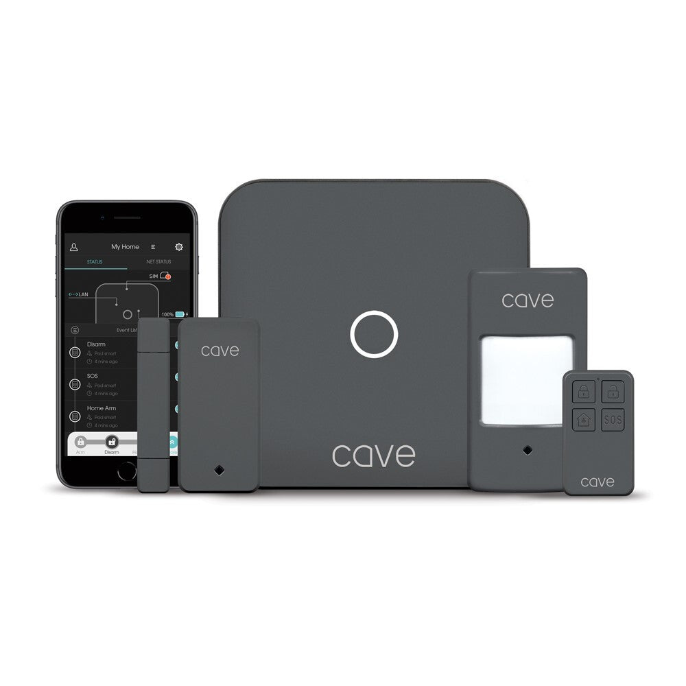 Veho Cave Smart Home Security Starter Kit | Grey