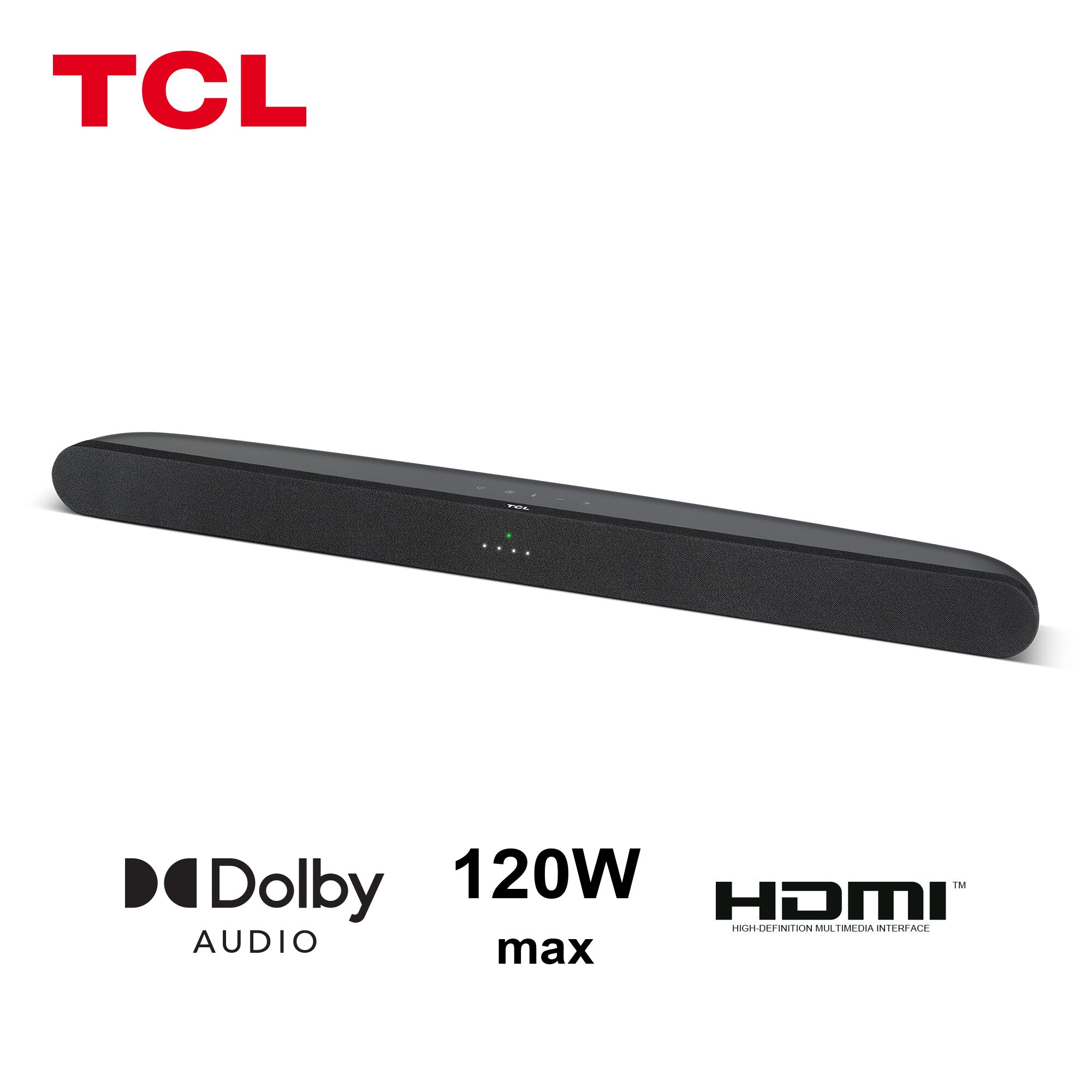 TCL TS6100 Bluetooth 2 Soundbar - Black