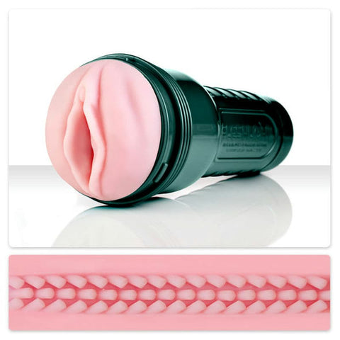 Tousch pink vibrator masturbator vagina shape -FLESHLIGHT overall view