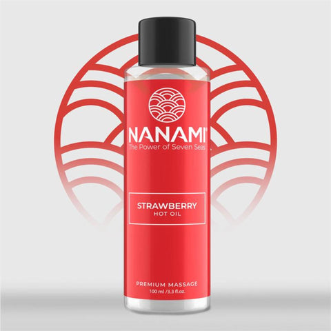Huile de Massage NANAMI Fraise effet chaud 100 ml