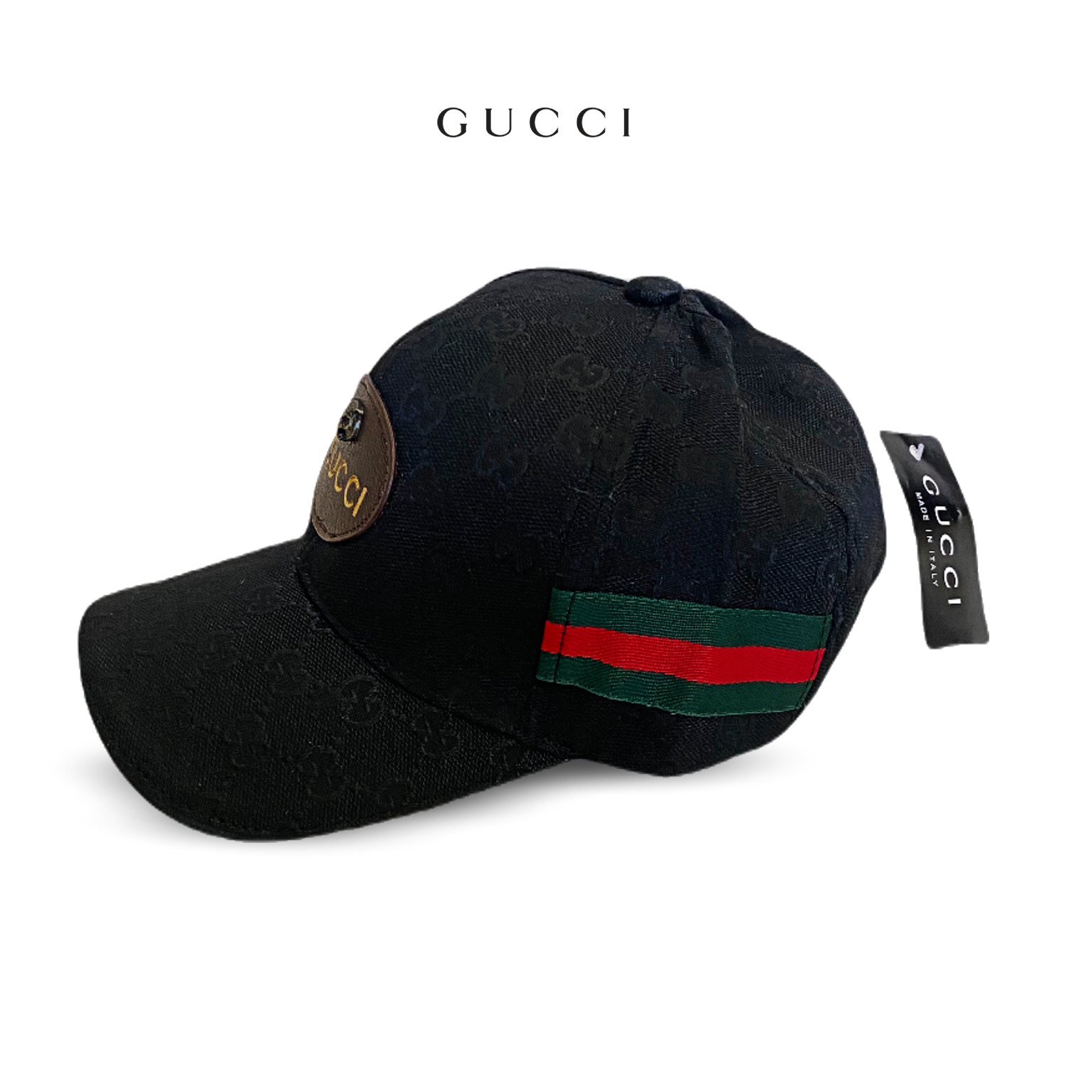 Gorra Gucci Negra con Tigre – Shalom Bags