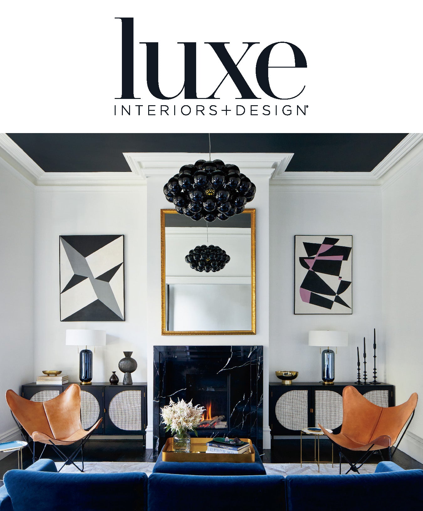 MOUS - Axis Console Table featured in "MARKET TREND" in LUXE Interiors + Design Magazine