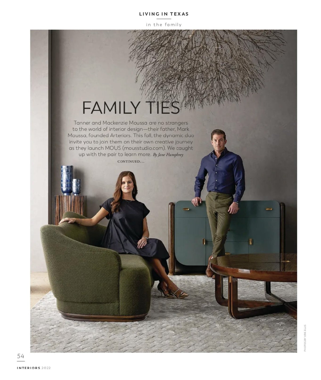 Modern Luxury Interiors - Family Ties Interview with Tanner & Mackenzie