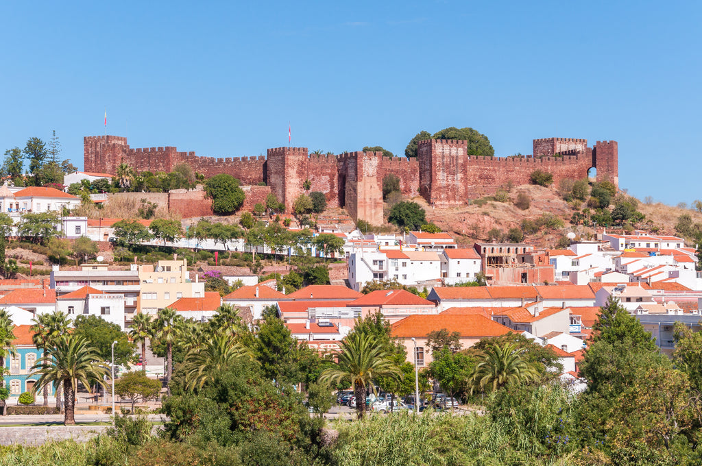 Moorish castle in the town of Silves in the Algarve