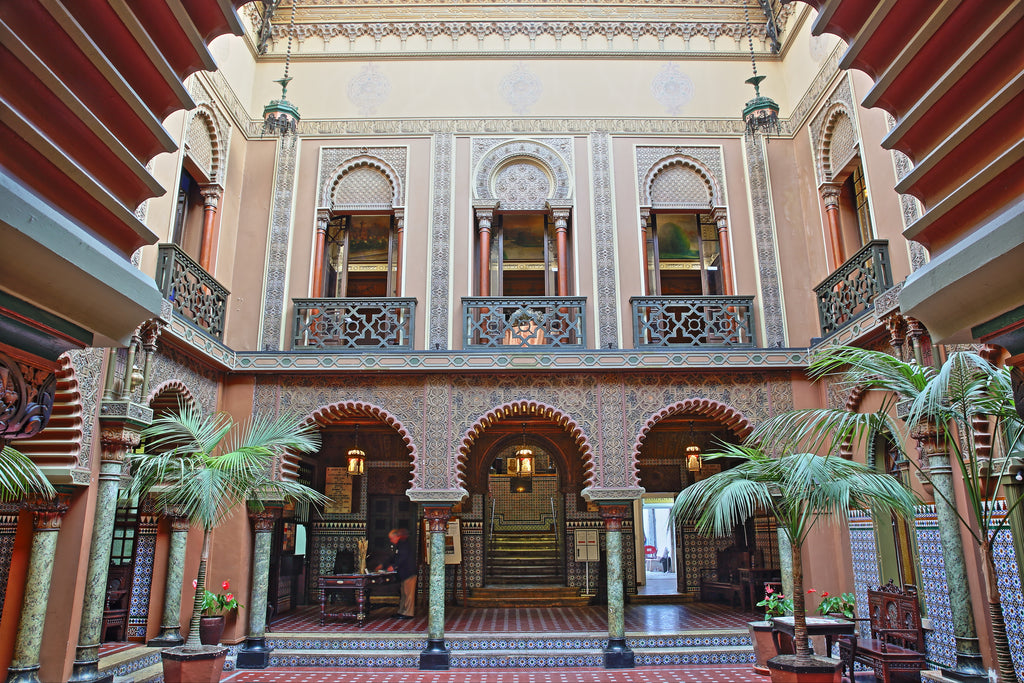 Moorish inspired interior of the Casa do Alentejo in Lisbon