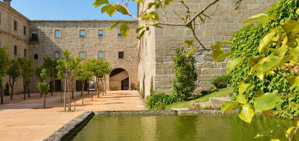 Courtyard of the Amares Pousada in the Minho region in Portugal