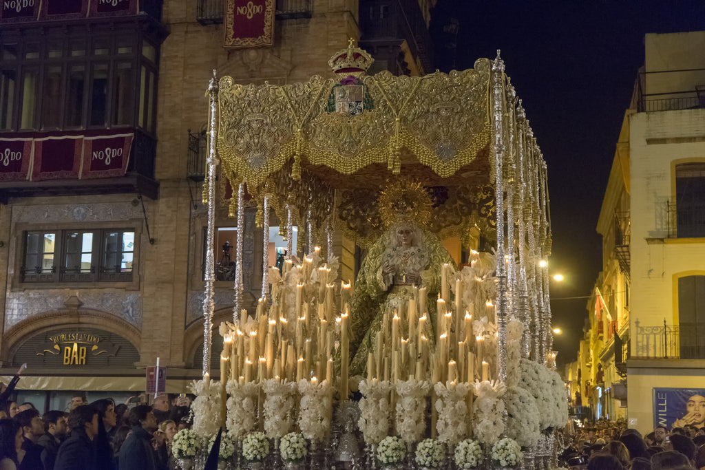 Macarena Semana Santa procession in Seville Spain