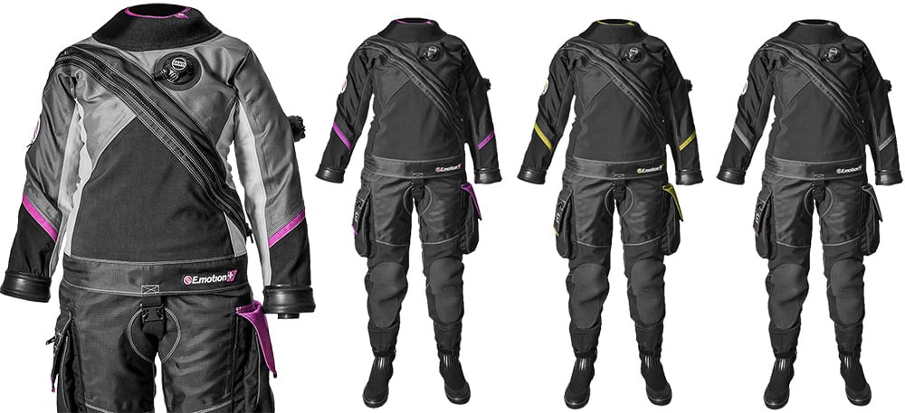 Santi E.Motion+ Ladies First Drysuit colours