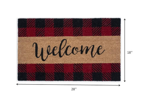 Thick Rubber Plaid Door Mats for Outdoor Kitchen Carpet Rugs Non