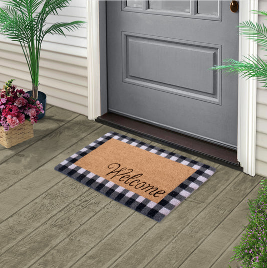 Welcome and Goodbye Doormat 18 x 30, Non-Slip, Durable