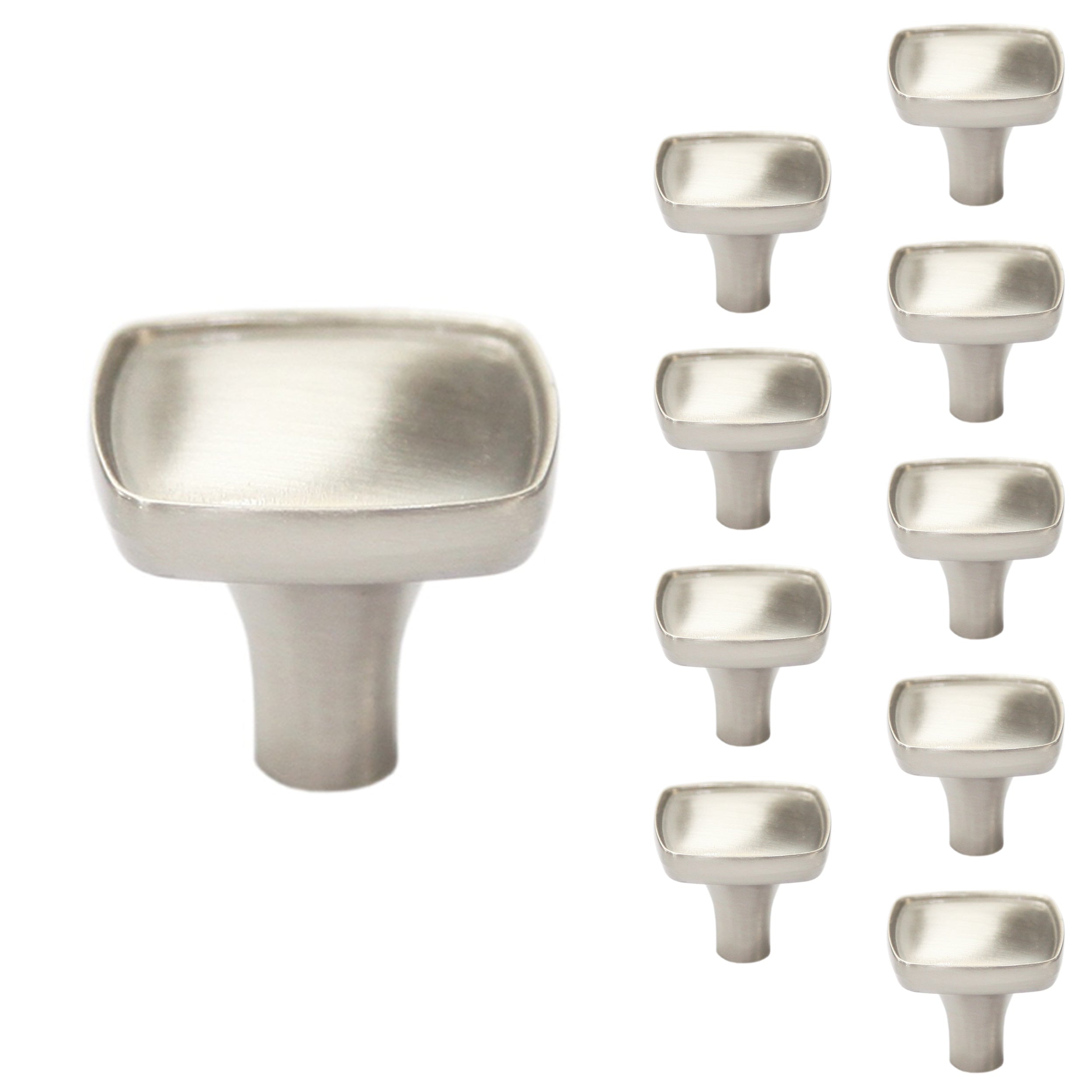 1-1/7 in.  Square Cabinet Knob (10-Pack)
