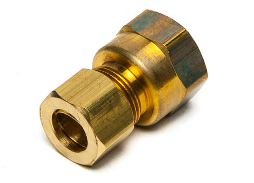 Connector Compression, Brass, 1/2 (3/8 NPTM), Bag of 1