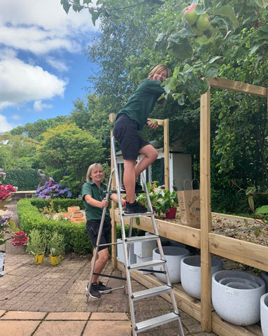 Shirley and Cornelia tending the garden centre in Cork