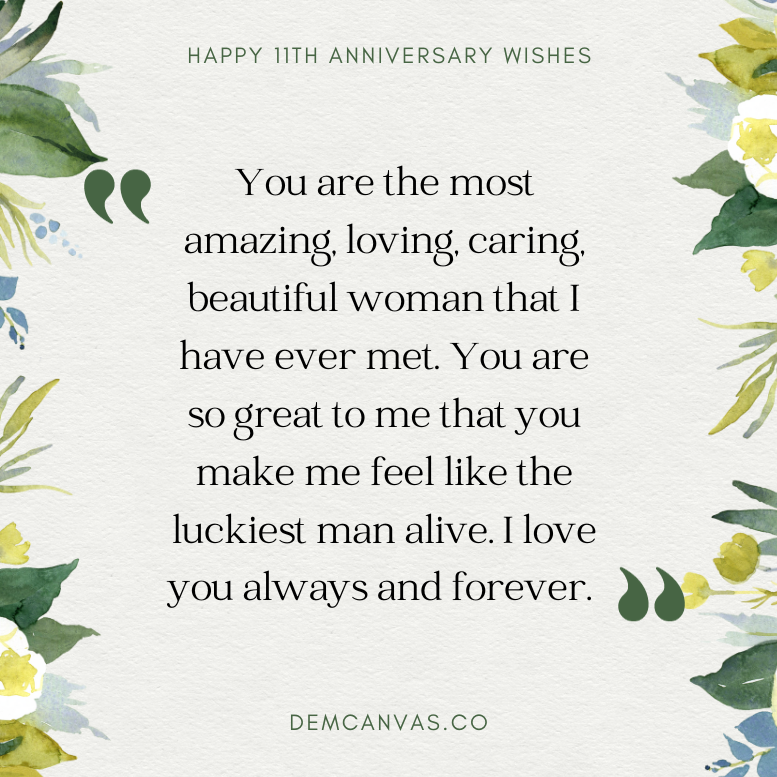 90+ Happy 11th Years Anniversary Quotes And Messages To Show
