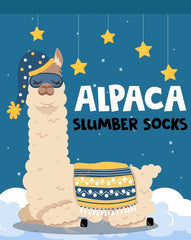 alpaca slumber socks label