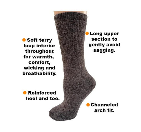 American Traveler 100% Alpaca Socks