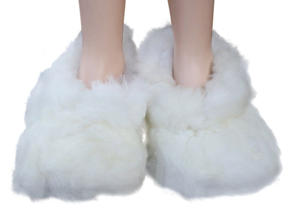 Furry Fuzzy Alpaca Fur Slippers | Choice Alpaca Products