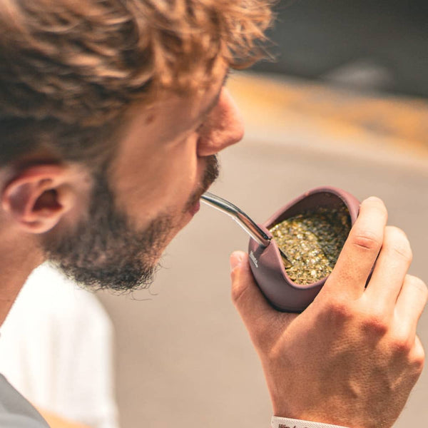 Man drinking mate