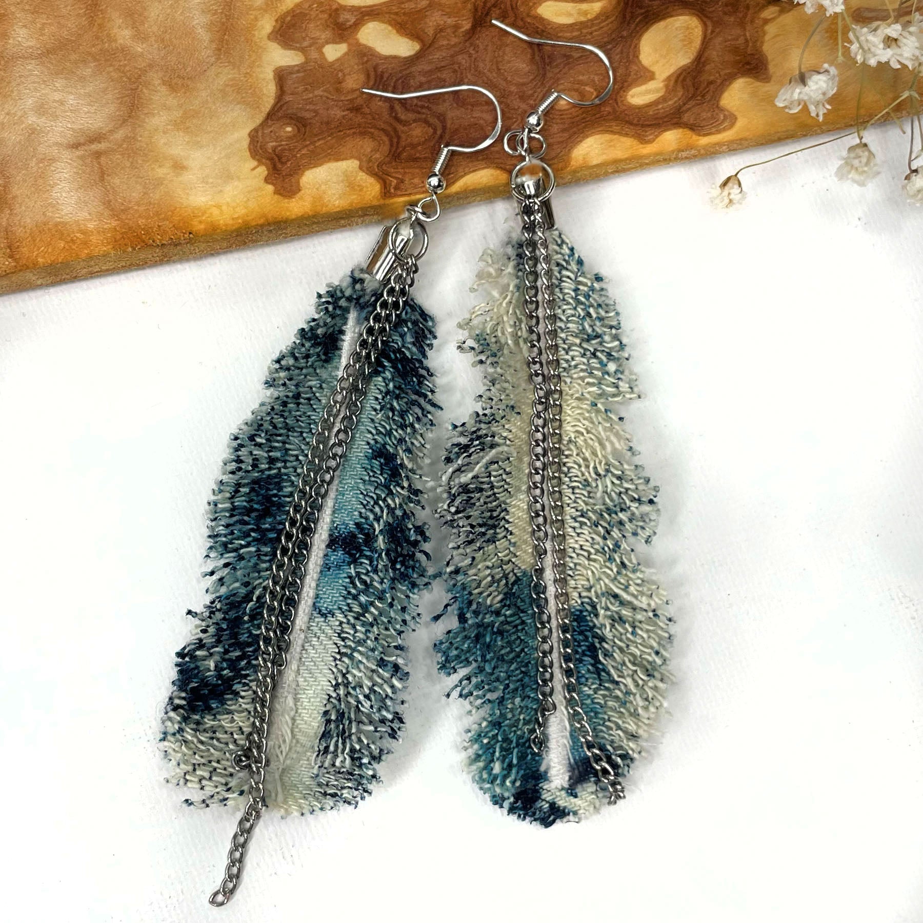 DIY FRINGE DENIM/JEANS EARRINGS - YouTube