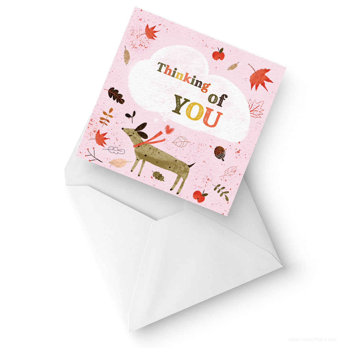 square folded greeting cards