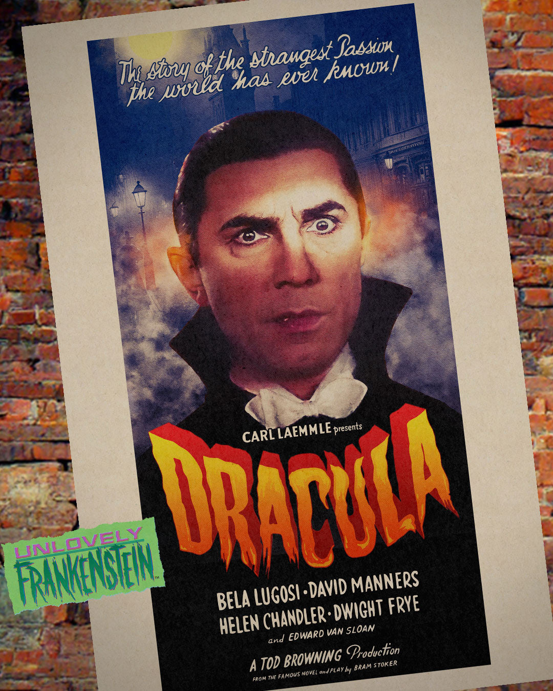 Bela Lugosi as Dracula character poster | 11x17 Art Print