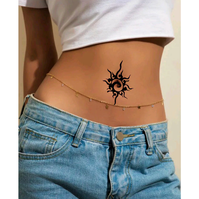Discover more than 67 sun tattoo on belly button latest  thtantai2