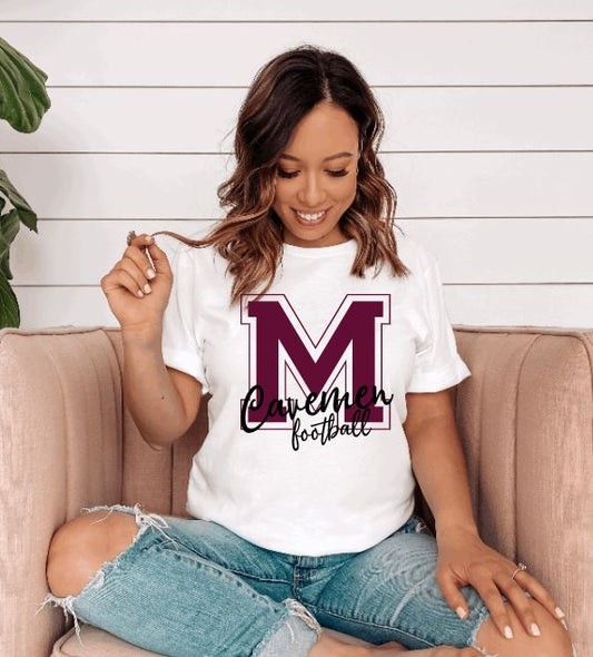 Retro School Spirit Shirt ~ Customized Extra Large / Heather Dust