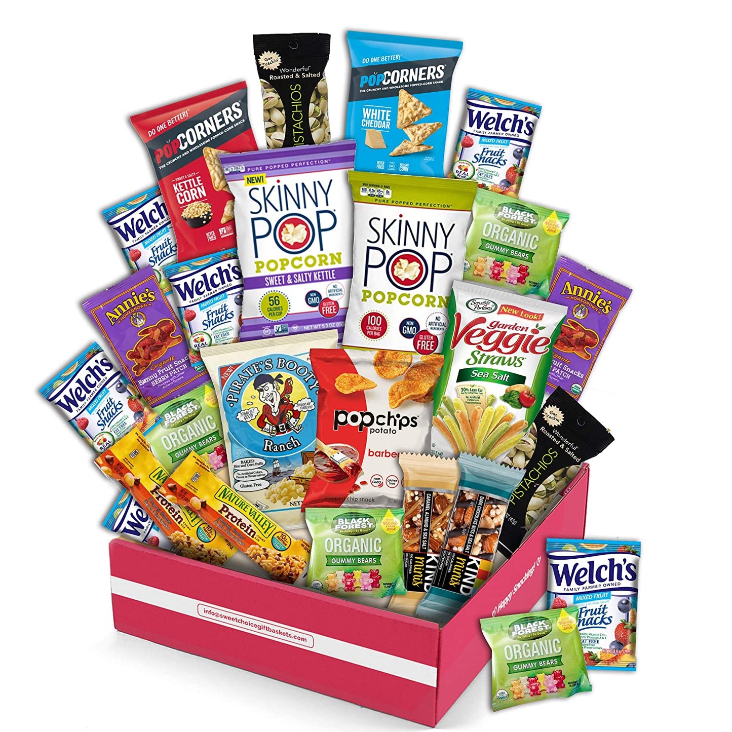 Snack Box Gluten Free Healthy Snacks Care Package (20 Count) for Colle – sweetchoicegiftbaskets