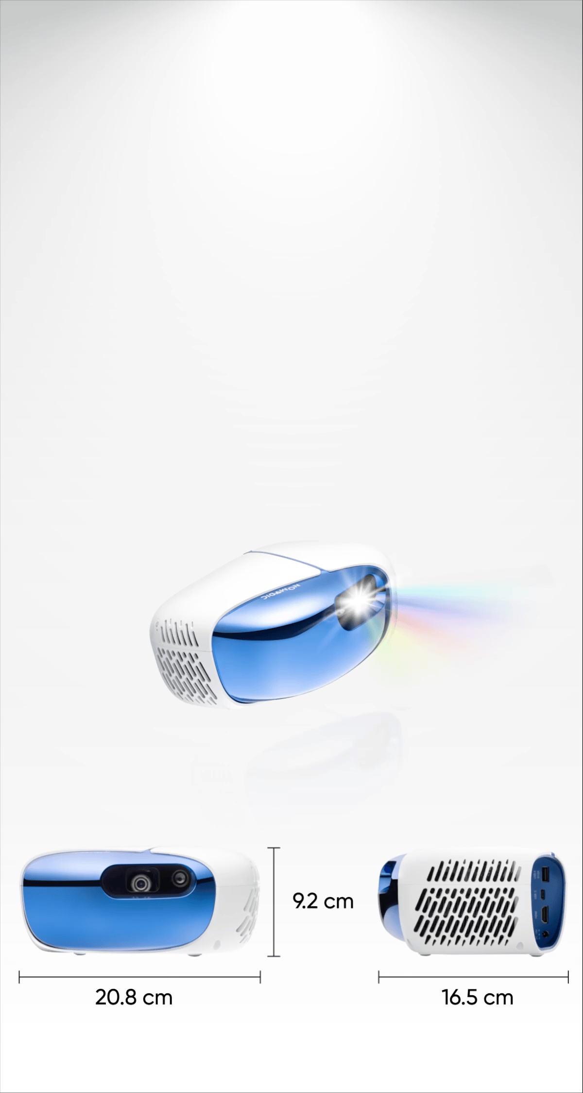 NOMVDIC L500 - 3色(RGB)レーザー モバイルプロジェクター – NOMVDIC Corporation