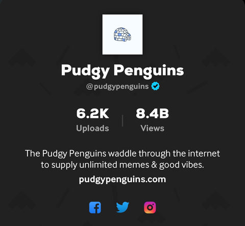 Pudgy Penguins GIPHY views