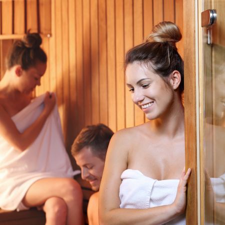 Home sauna in Canada