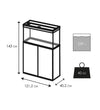 Ciano Emotions Nature Pro 120 Glass Aquarium 239L With LED, Pump, Filter, & Heater Black / 121.2x40.2x61cm