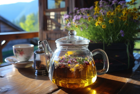 herbal teas with medicinal plants belle luce cosmetics alpes suisse