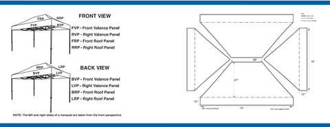 10x15 canopy tent template