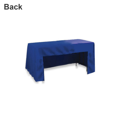 4ft 3 Sided Fitted Table Cover Back