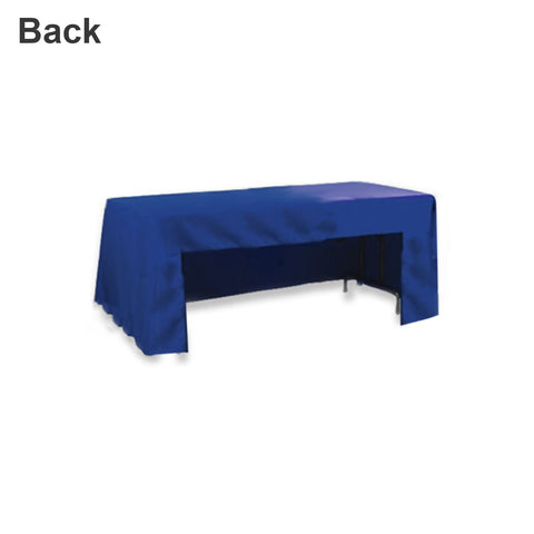 6ft 3 Sided Fitted Table Cover Back