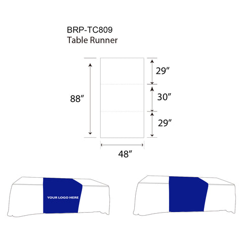 Tablecloths For Trade Shows 8ft Table Runner