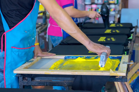 custom popup tent screen printing process