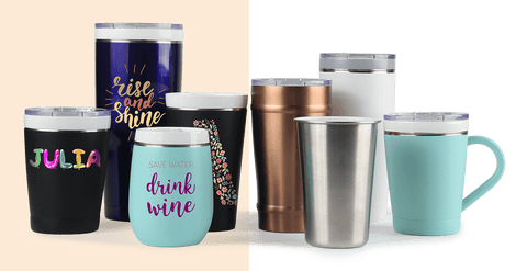 customize drinkware wtih company logo