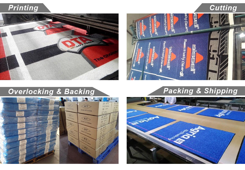 custom welcome mats production process