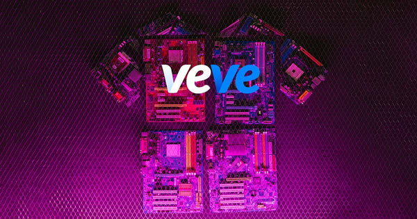 The veve community | A digital shirt with the VeVe logo.