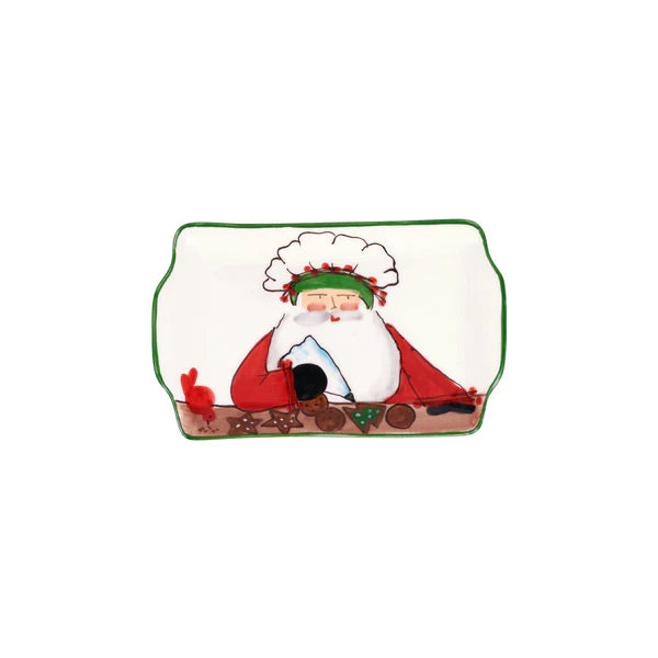 VIETRI Old St. Nick 2025 Limited Edition Rectangular Plate