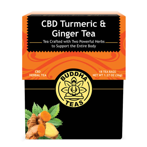 buddha teas cbd turmeric & ginger tea